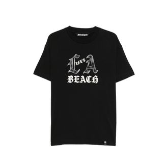 Palm Angels Lifes A Beach Graphic-print T-shirt