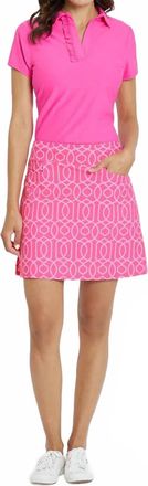 Jude Connally Sonia Skort In Garden Gate Spring Light Pink