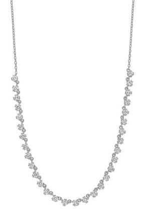 Bony Levy Liora Diamond Station Short Necklace in 18K White Gold/Diamond at Nordstrom