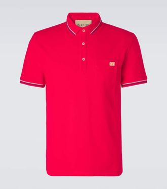 Valentino Polo in piqu&eacute; di cotone