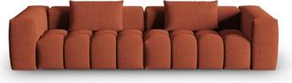 CXL by Christian Lacroix Sofá modular 5 plazas de tejido estructural coral