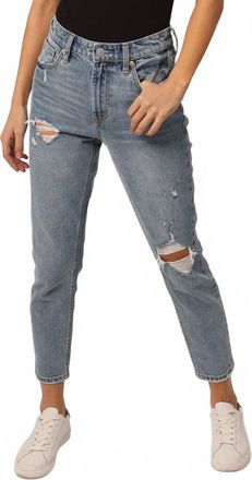 Dear John Denim Roxie High Rise Cropped Mom Jeans In Fairmont