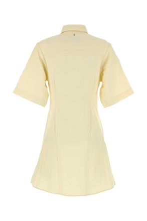 Ami Pastel Gele Wol Shirtjurk