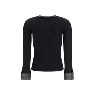 Courr&egrave;ges Womens Black Viscose Cardigan Clothing