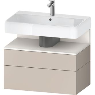 Duravit Duravit - Qatego Mueble Bajo Lavabo, 1 Extra&iacute;ble Y 1 Caj&oacute;n
