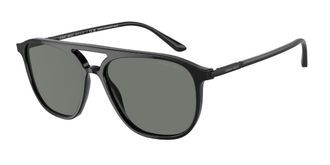Giorgio Armani AR8179F Asian Fit 5001/1 Mens Sunglasses Black Size 56