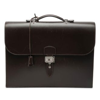 Herm&egrave;s Pre-owned Hermes Box Calf Sac A Depeches 38 Unisex 0MXDWZHHL9U6MIVN