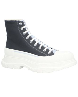 Alexander McQueen Alexander Mcqueen Mens Calfskin Tread Slick Boot, Never Worn (Authentic Pre- Loved)