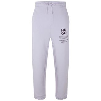 HUGO BOSS Hugo Mens Dapurlonga Logo Relaxed Fit Joggers (Light Purple) Cotton - Size X-Small