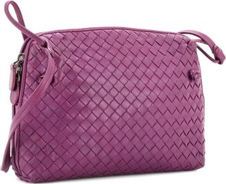 Bottega Veneta Borsa a tracolla Nodini Intrecciato piccola - Viola