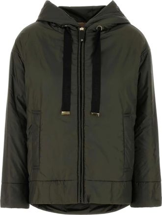 Max Mara Giacca Daria con cappuccio - Verde