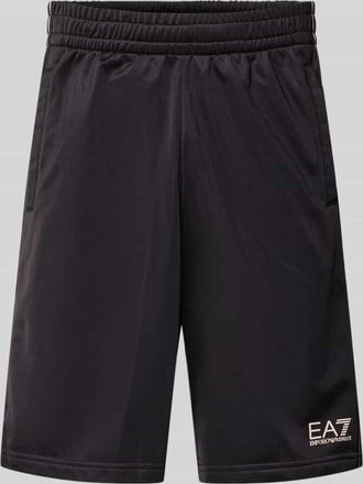 Emporio Armani Shorts mit Logo und Eingrifftaschen in Black, Gr&ouml;&szlig;e XXXL
