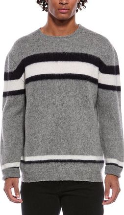 Slowear Virgin Wool Stripe Crewneck Sweater