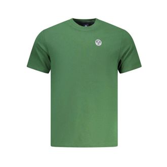 North Sails T-Shirts, male, Green, Size: 3XL Short-sleeved T-shirt with logo