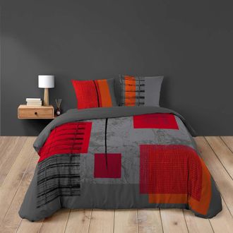 Douceur d'Int&eacute;rieur Douceur DInt&eacute;rieur - Douceur DInterieur Copripiumino Matrimoniale 240 X 220 Cm E 2 Federe, 100% Cotone 57 Fili, Stampa: Quadro
