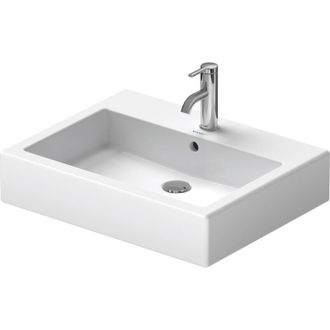 Duravit Vero - Lavabo da mobile 60x47 cm, con 1 foro per miscelatore, bianco alpino 0454600027 - Duravit