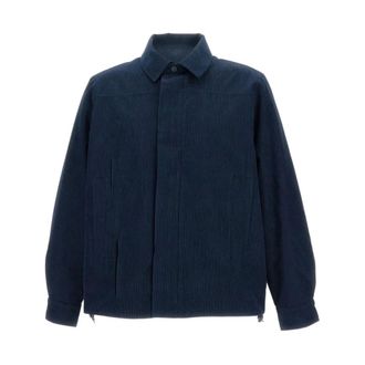 K-Way Light Jackets, male, Blue, M, Shary Corduroy Overshirt