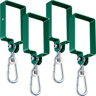 OEM Juego De 4 Accesorios Met&aacute;licos Para Columpio Que Incluye Ganchos Con Mosquet&oacute;n, Soportes Y Un Kit De Montaje Para Fijar El Columpio A Una Viga De Mad