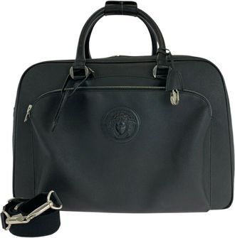 Versace Gianni Versace Medusa Leather 2way Boston Bag