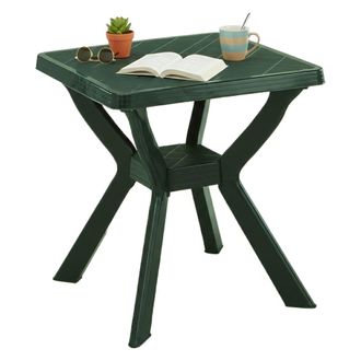 Dmora Dmora Table DExt&eacute;rieur Carr&eacute;e, Made In Italy, 70x70x72 Cm, Couleur Vert