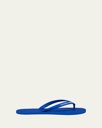 Christian Louboutin Mens The Christian Louboutin Logo Flip-Flops