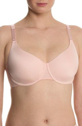 Natori Liquid Full Fit Balconette T-Shirt Bra in Peach Whip at Nordstrom, Size 32Ddd