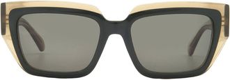 Ferragamo Ferragamo Green Square Ladies Sunglasses SF2002S 327 55