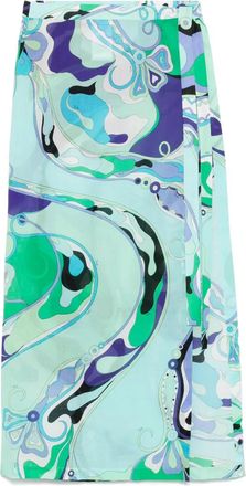 Pucci Midi-rok met print - Groen