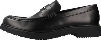 Geox U Massimiano - Heren - Loafers - Zwart - 43 EU - Leer - Schoenen