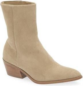 Pedro Garcia Atena Block Heel Boot in Cork Velour at Nordstrom Rack, Size 7.5Us / 37.5Eu