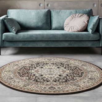 Hanse Home Teppich »Skazar Isfahan« rund 9 mm Höhe Kurzflor, Orient, Teppich, Vintage, Esszimmer, Wohnzimmer, Flur
