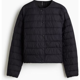 H&M Quilted Jacket in Black at Nordstrom, Size Xx-Small