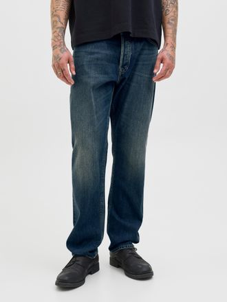 Jack & Jones Loose-fit-Jeans JACK & JONES CHRIS JJORIGINAL, Herren, Gr. 28, L&auml;nge 32, blau (blau denim), Denim/Jeans, Obermaterial: 100% Baumwolle, loose fit, Jean
