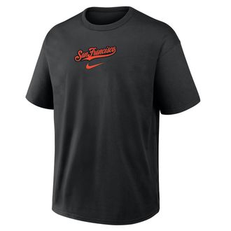 Nike San Francisco Giants City Name Max90 Nike Mens MLB T-Shirt in Black | 04T600AGIA-20N