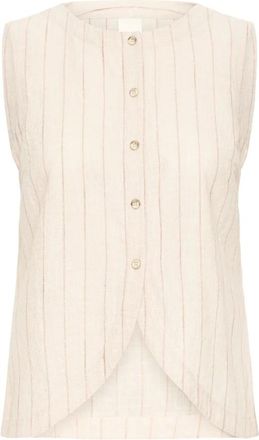 Ichi Mujer, Blusas y Camisas, Beige, Talla: L