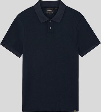 Lyle & Scott Lyle And Scott Mens Jacquard Dobby Polo Shirt - Black - Size: 50