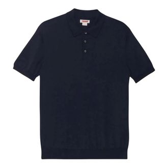 Baracuta Polo Shirts, male, Blue, Size: 2XL Polo Knit Cotton