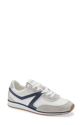Rag & Bone Retro Trainer Sneaker in White/navy at Nordstrom, Size 38.5