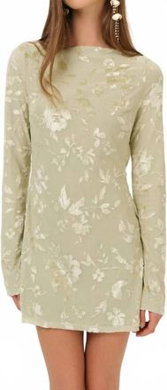 For Love & Lemons Limesicle Mini Dress In Sage