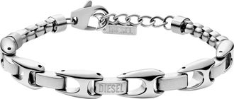 Diesel Stainless steel chain bracelet - Bracelets - Unisex - Silver