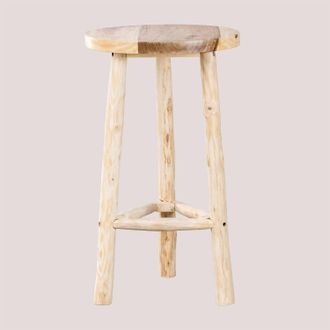 Sklum Mesa Alta De Jard&iacute;n Redonda &Oslash;60 Cm En Madera Narel Sklum