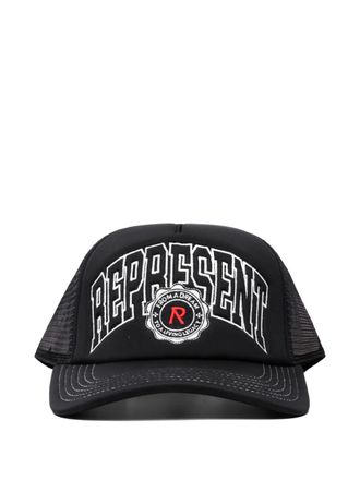 Represent embroidered mesh cap hat - Black