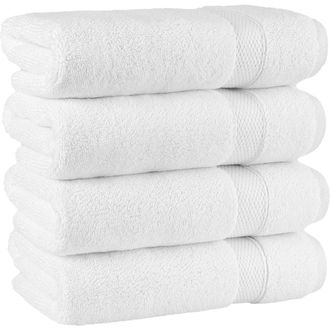 Linum Home Textiles Set of 4 Anovia Turkish Cotton Hand Towels in White at Nordstrom Rack