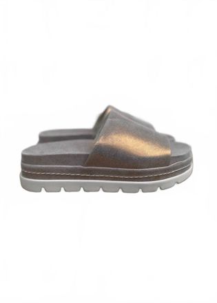 J/Slides Womens Bibby Platform Slide Sandals In Bronze