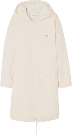 American Vintage Stijlvolle Jas - Heren - Parka Jassen - Beige - L - Wol - Jassen