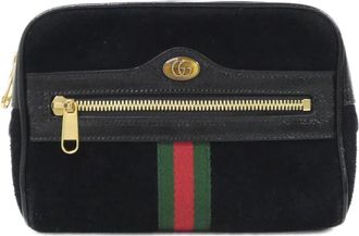 Gucci Black Suede Fanny Pack (Pre-Owned)