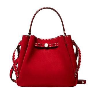 Tory Burch Tory Burch, Bucket Bags, female, Red, Size: ONE SIZE Romy Bucket Bag