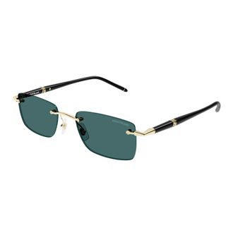 Montblanc Rectangular Sunglasses - unisex - MONTBLANC - Sunglasses - Yellow - 53 MM - Accessories