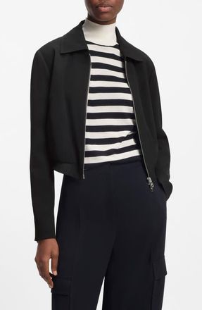 BOSS Jocalena Zip Jacket in Black at Nordstrom, Size 16