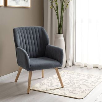 Seconique Jordan Occasional Chair in Dark Grey